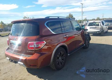 2017 Nissan Armada Platinum from USA, damaged, VIN JN8AY2NC7H9503824